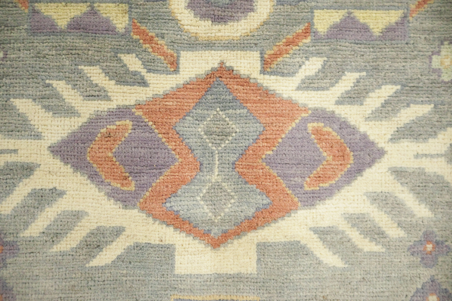Wool Geometric Traditional Oushak Area Rug 8x10