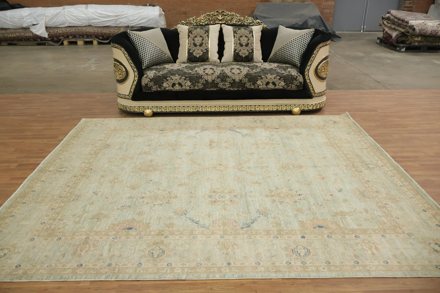 Vegetable Dye Wool Traditional Kazak Area Rug 8x10