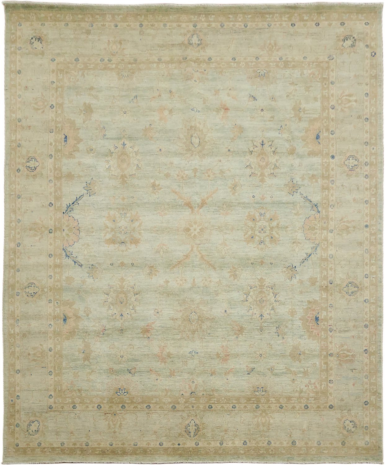 Vegetable Dye Wool Traditional Kazak Area Rug 8x10