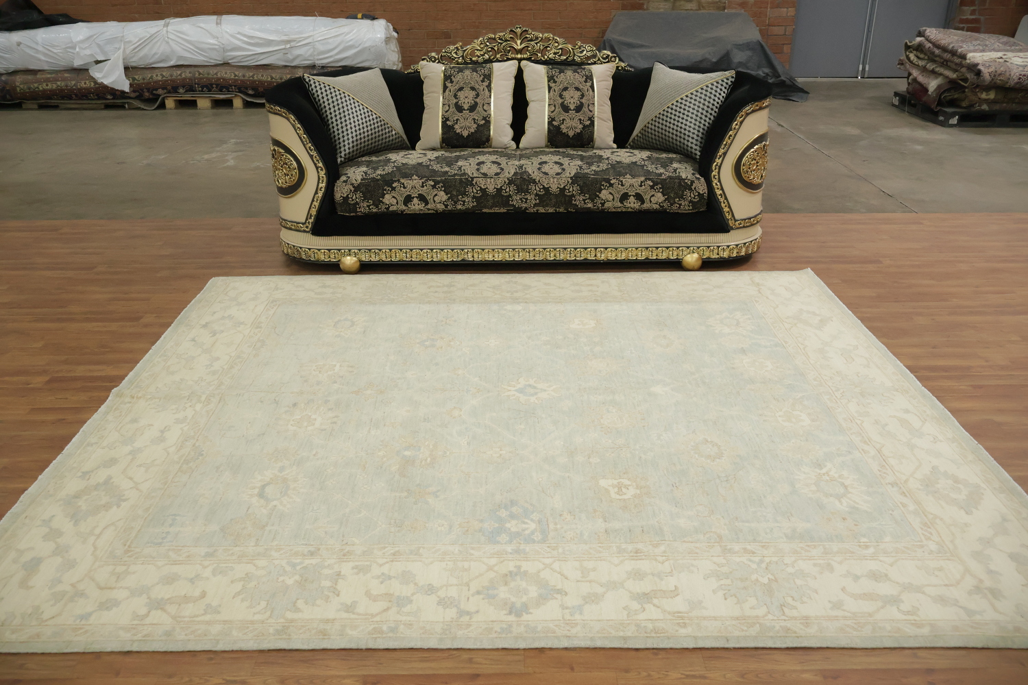 Floral Wool Traditional Oushak Area Rug 8x10