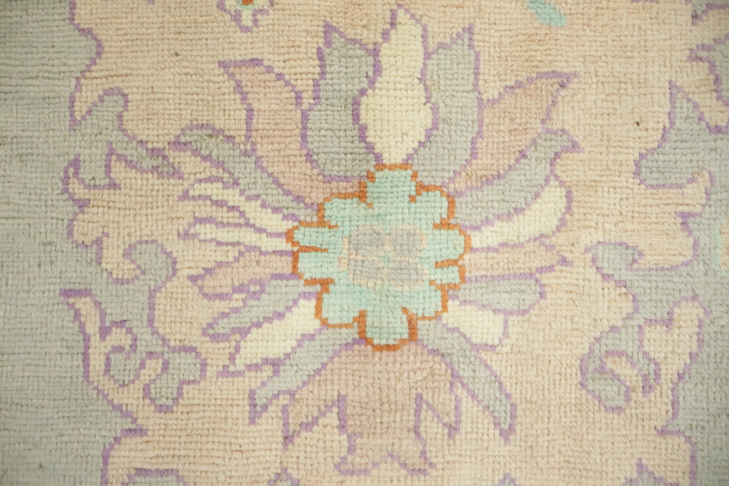 Traditional Oushak Area Geometric Wool Rug 8x10