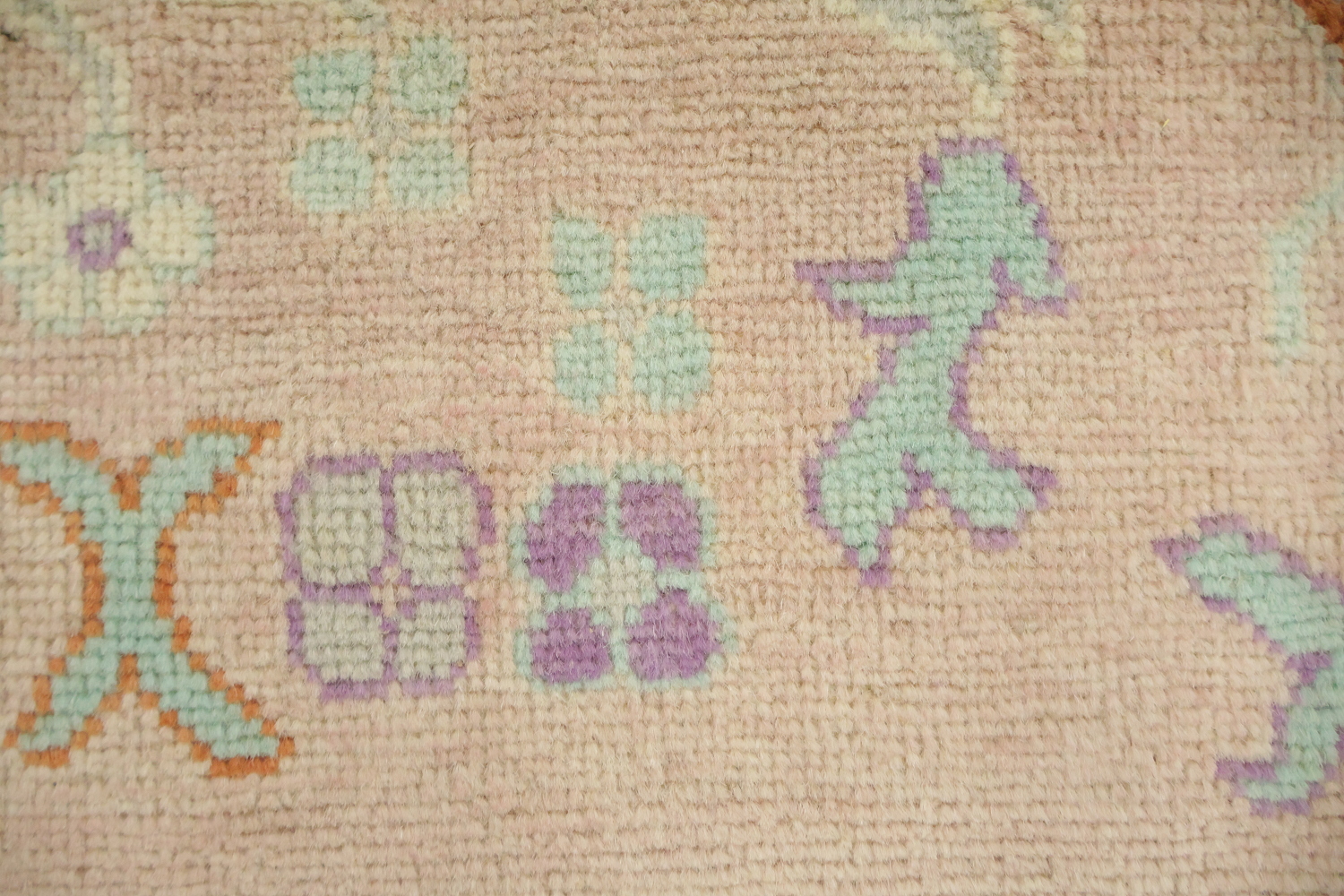 Traditional Oushak Area Geometric Wool Rug 8x10