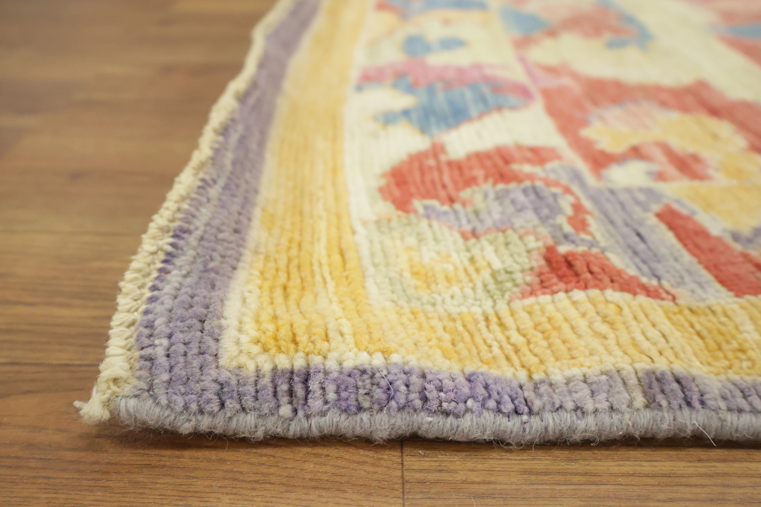Decorative Purple Wool Traditional Oushak Area Rug 8x10