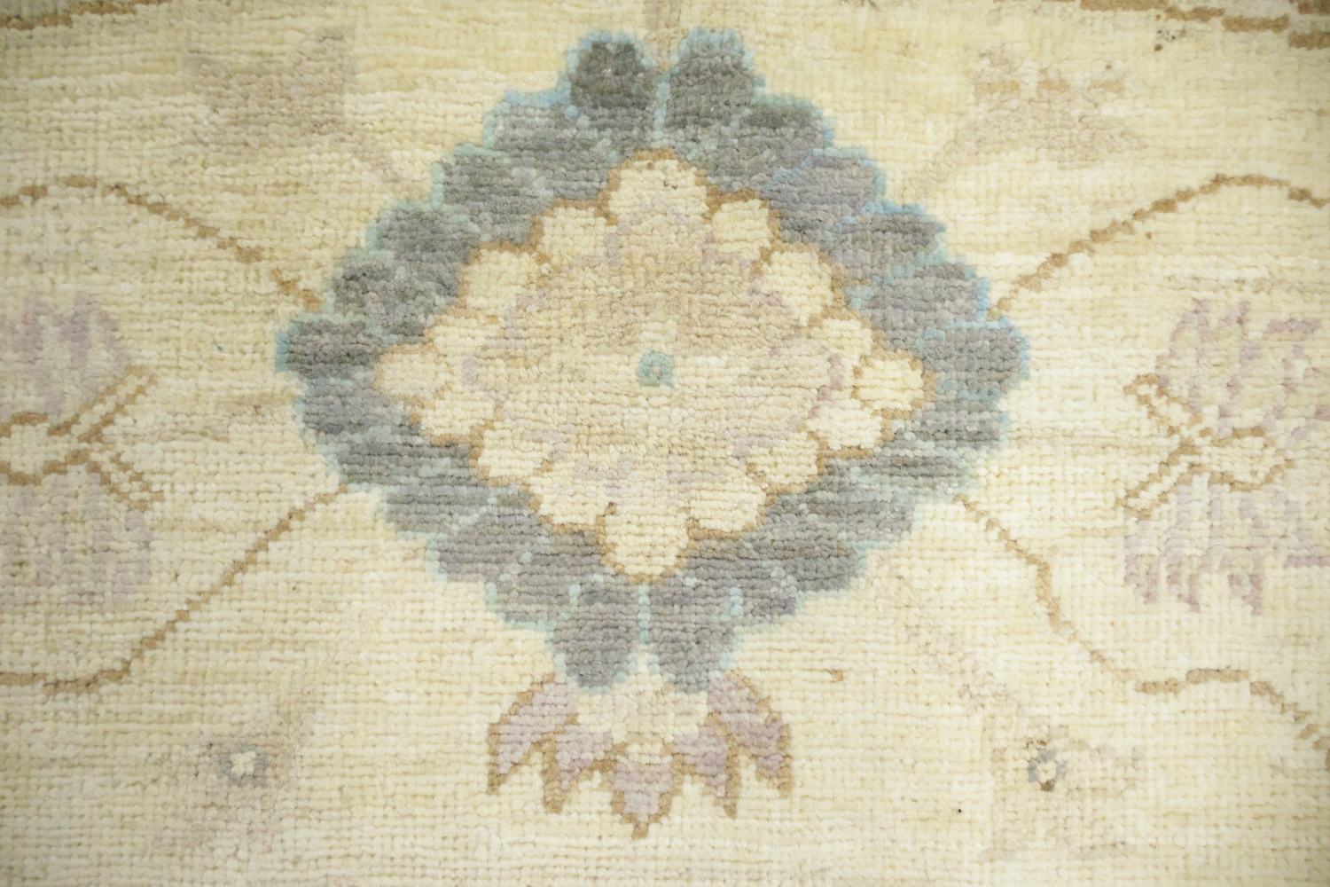 Sophisticated Grays and Creams Oushak Turkish Round Rug 8'x8'
