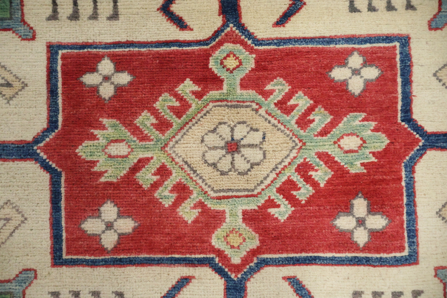 Wool Geometric Kazak Oriental Area Rug 8x10
