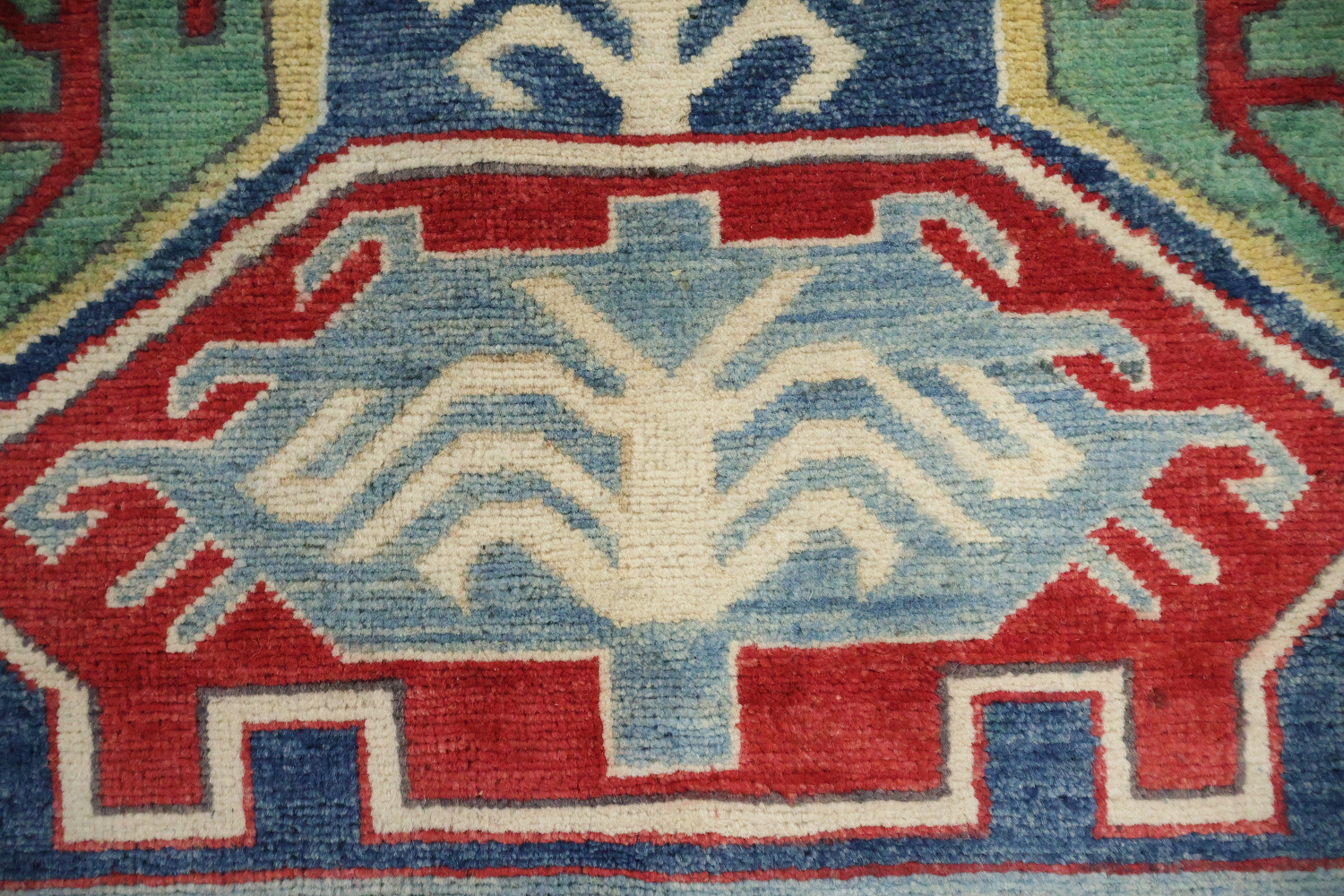 Wool Geometric Kazak Oriental Area Rug 8x10