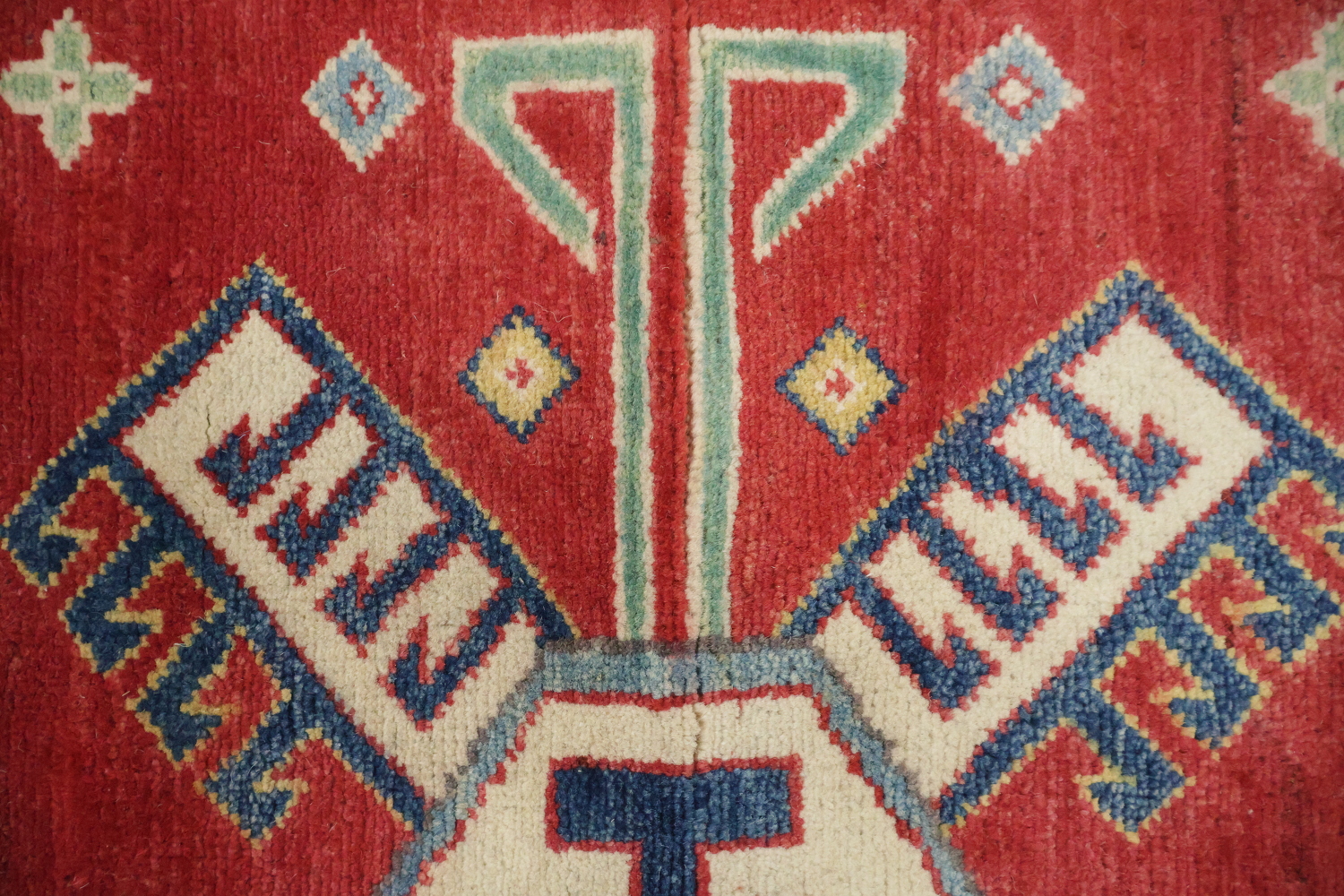 Wool Geometric Kazak Oriental Area Rug 8x10