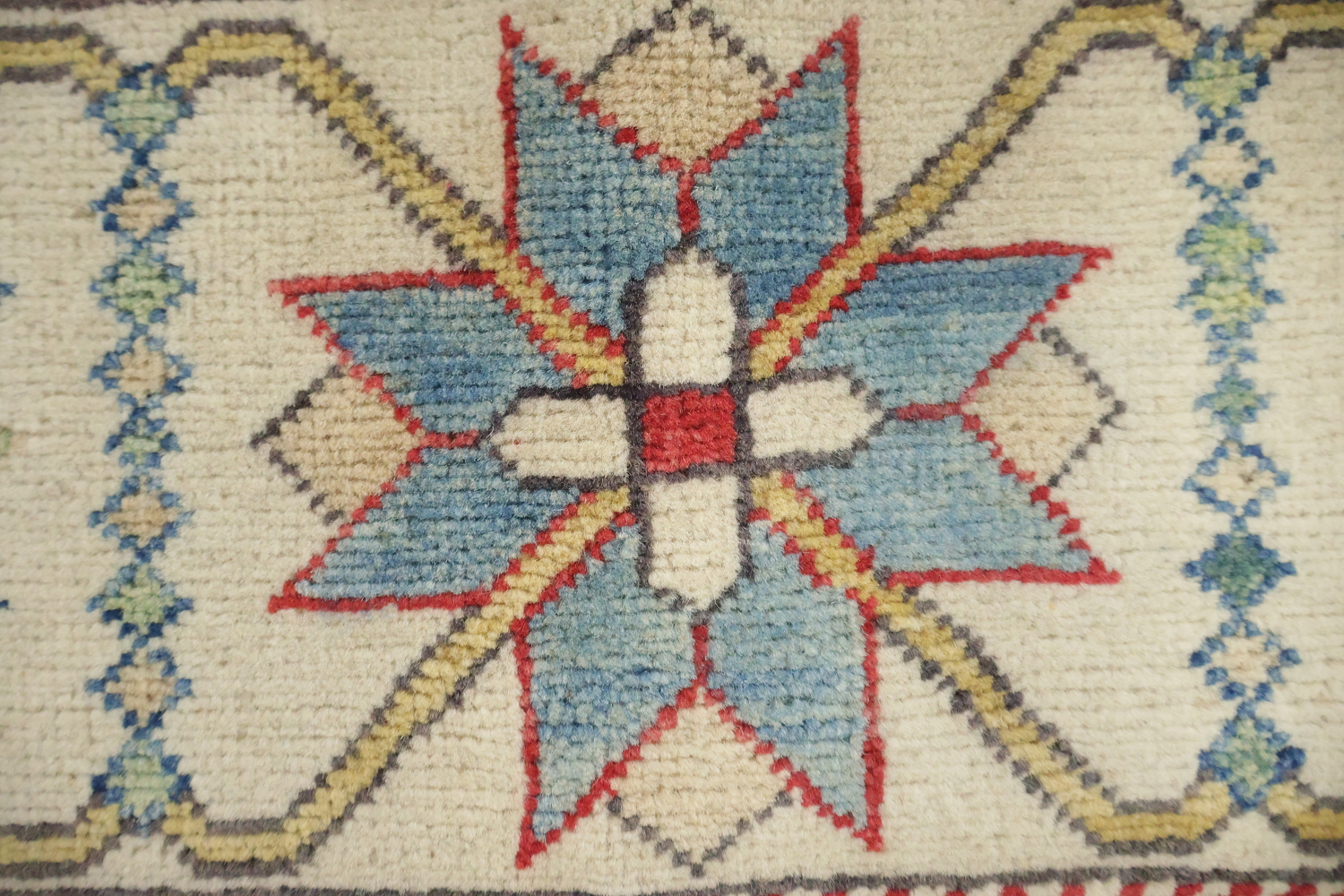 Wool Geometric Kazak Oriental Area Rug 8x10
