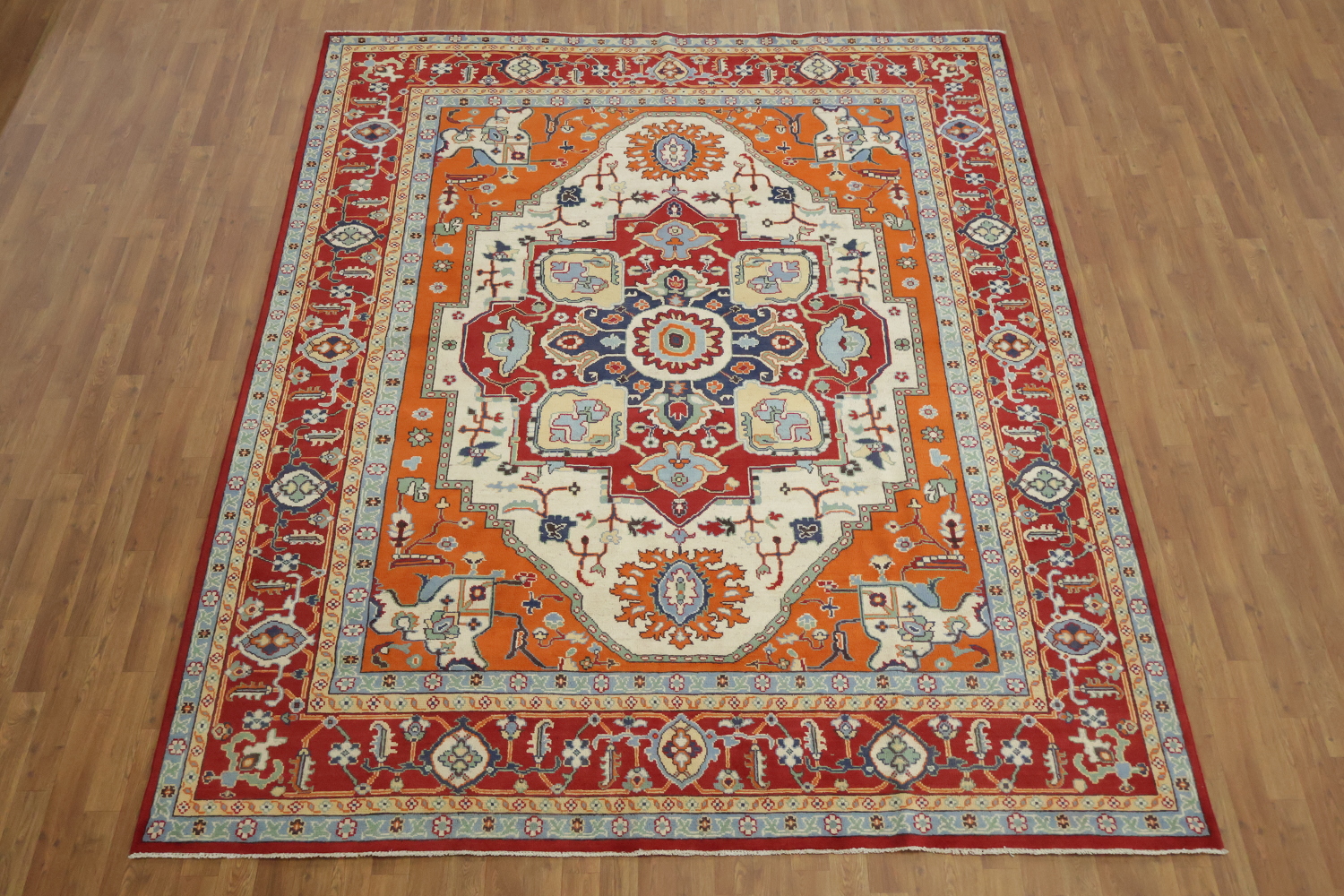 Geometric Wool Kazak Oriental Area Rug 8x10