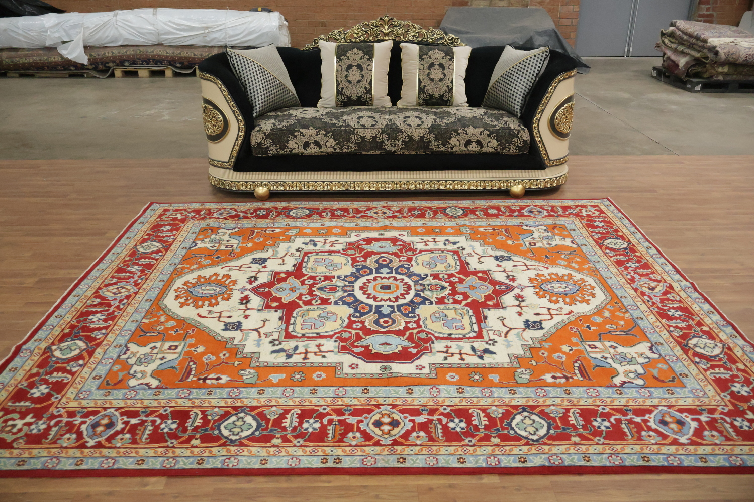 Geometric Wool Kazak Oriental Area Rug 8x10