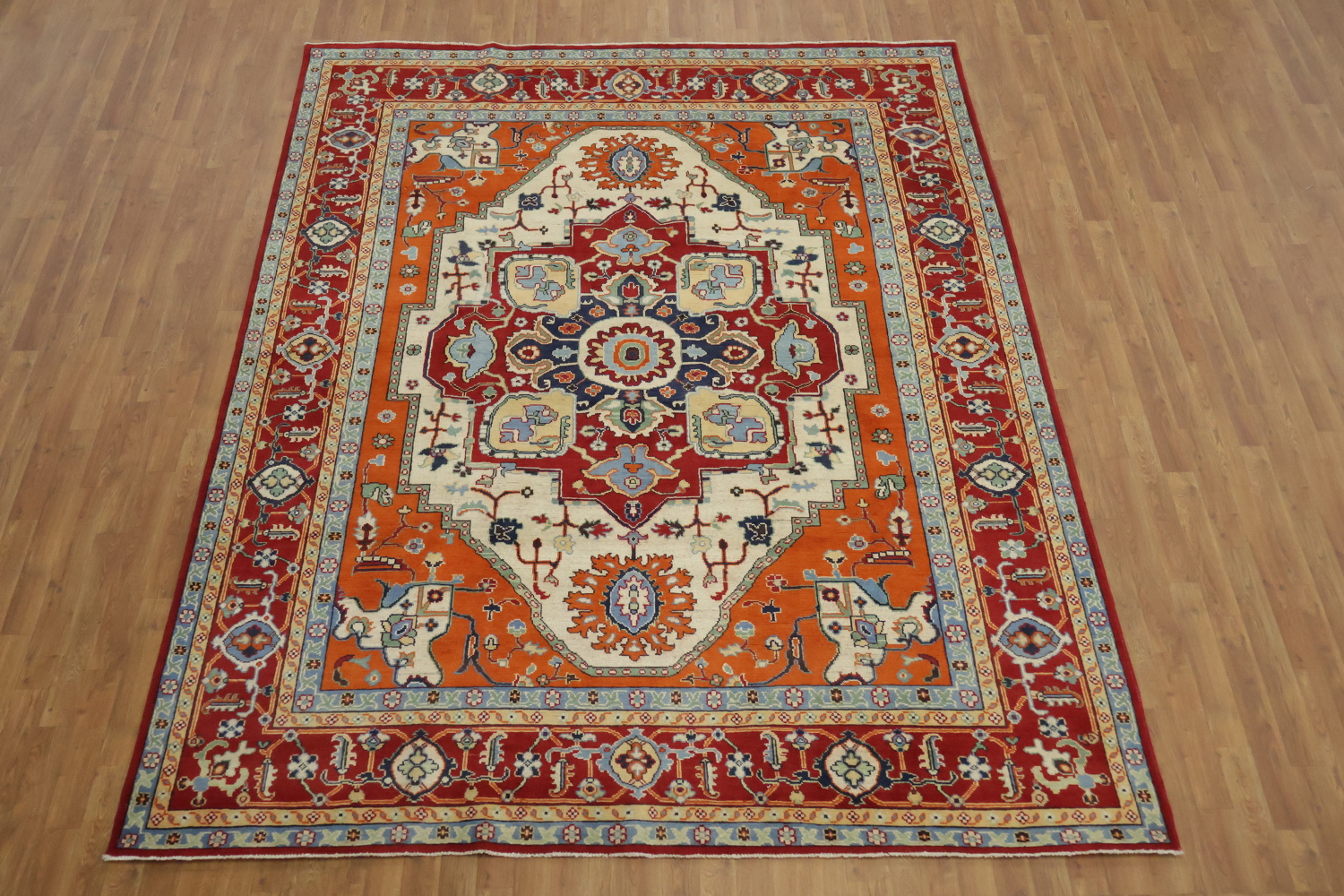Geometric Wool Kazak Oriental Area Rug 8x10
