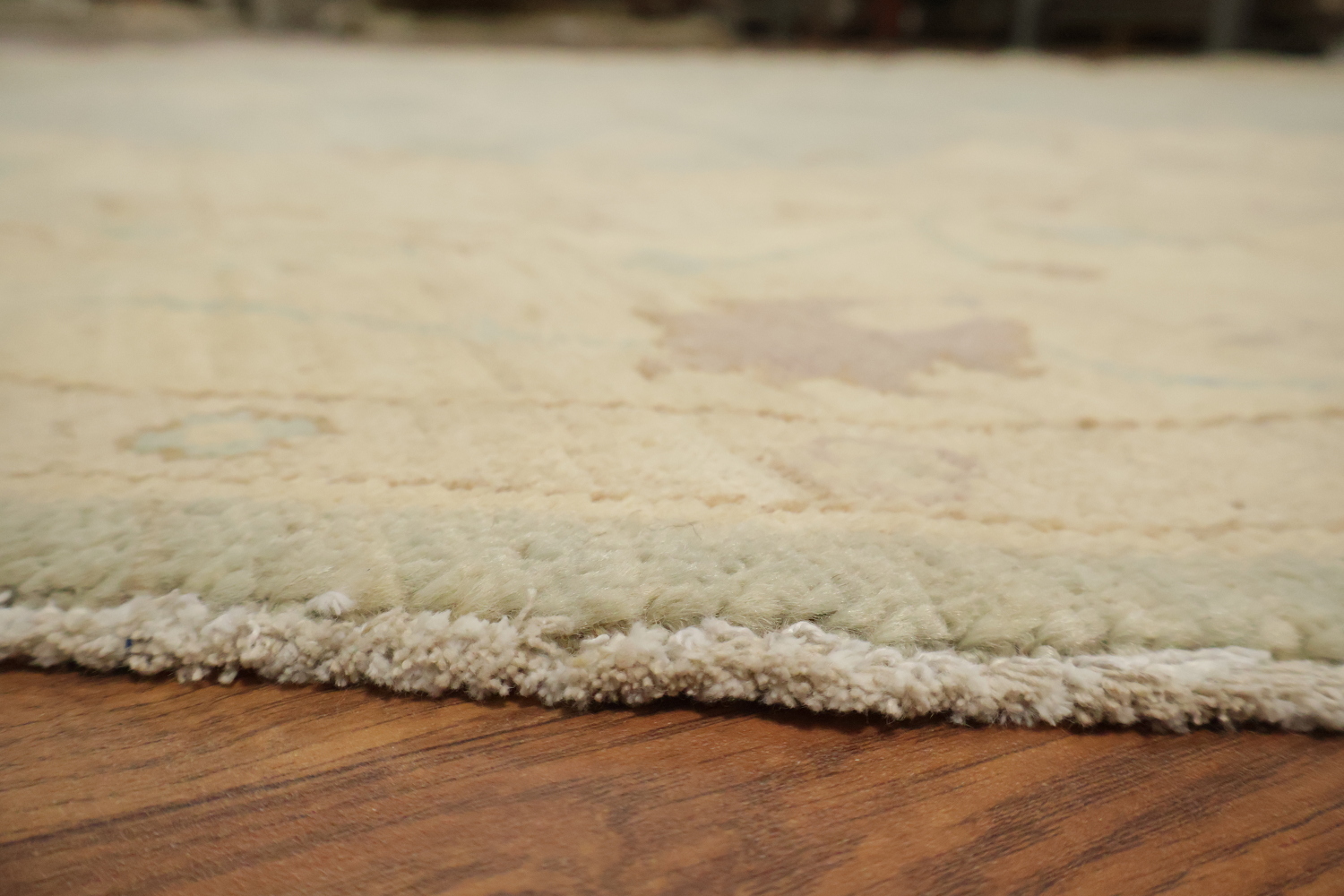 Vegetable Dye Round Wool Traditional Oushak Square Rug 8x8