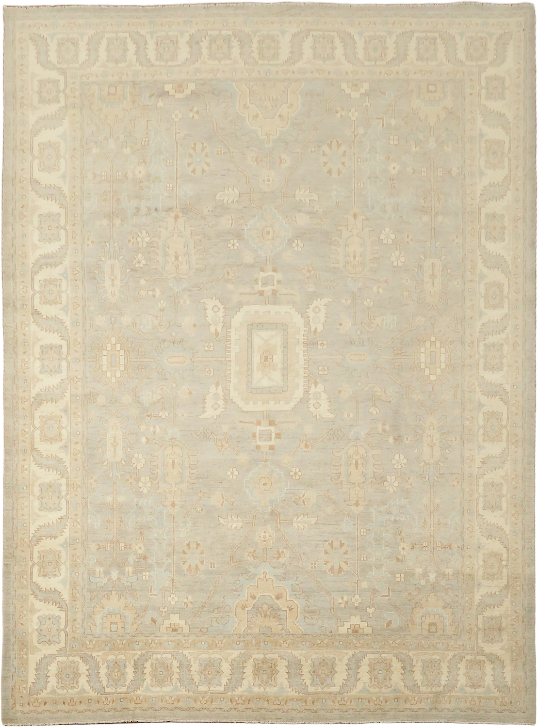 Traditional Oushak Decorative Wool Area Rug 9x12