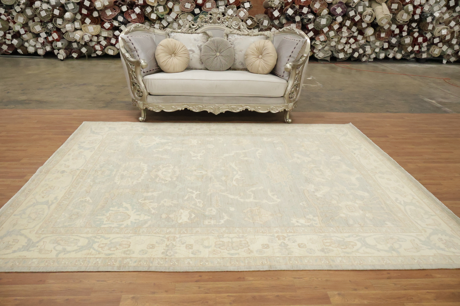 Mute Turkish Wool Traditional Oushak Area Rug 8x10