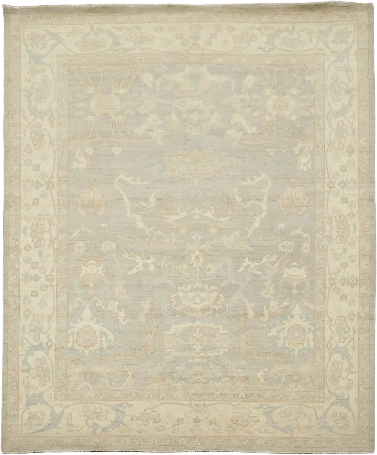 Mute Turkish Wool Traditional Oushak Area Rug 8x10