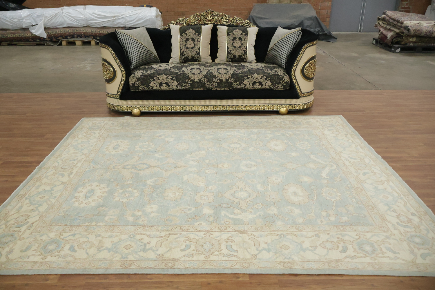 Traditional Turkish Wool Oushak Area Rug 8x10