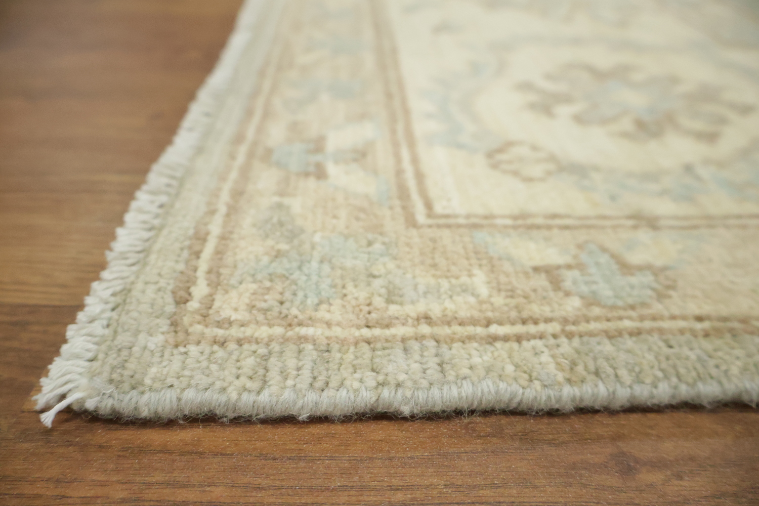 Muted Vegetable Dye Wool Traditional Oushak Area Rug 8x10