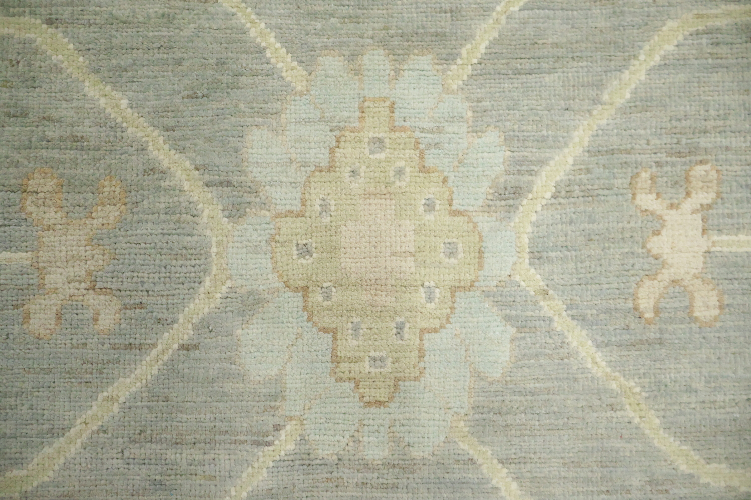 Vegetable Dye Wool Turkish Traditional Oushak Area Rug 8x10