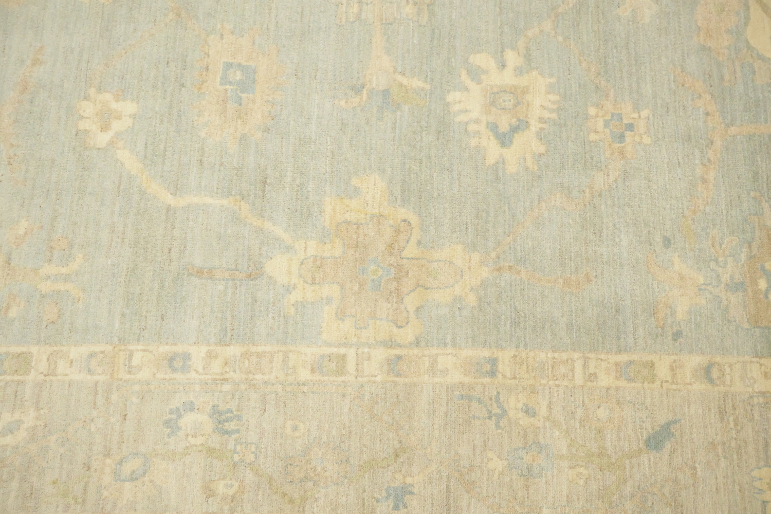 Wool Vegetable Dye Wool Traditional Oushak Area Rug 8x10