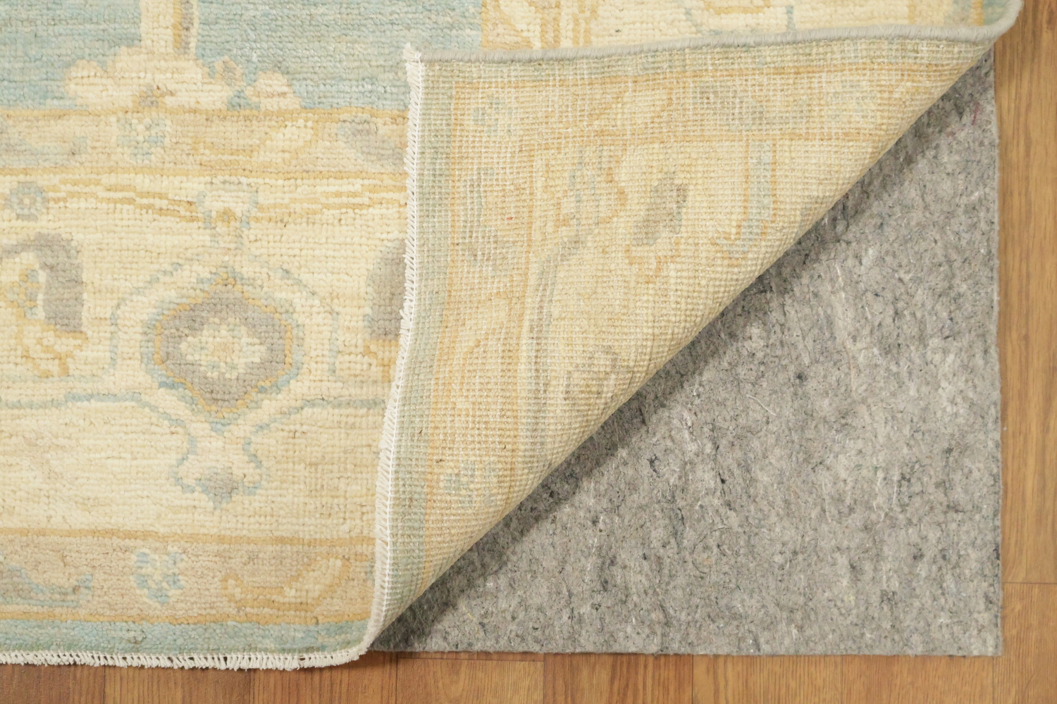 Traditional Oushak Wool Blue Area Rug 6x9