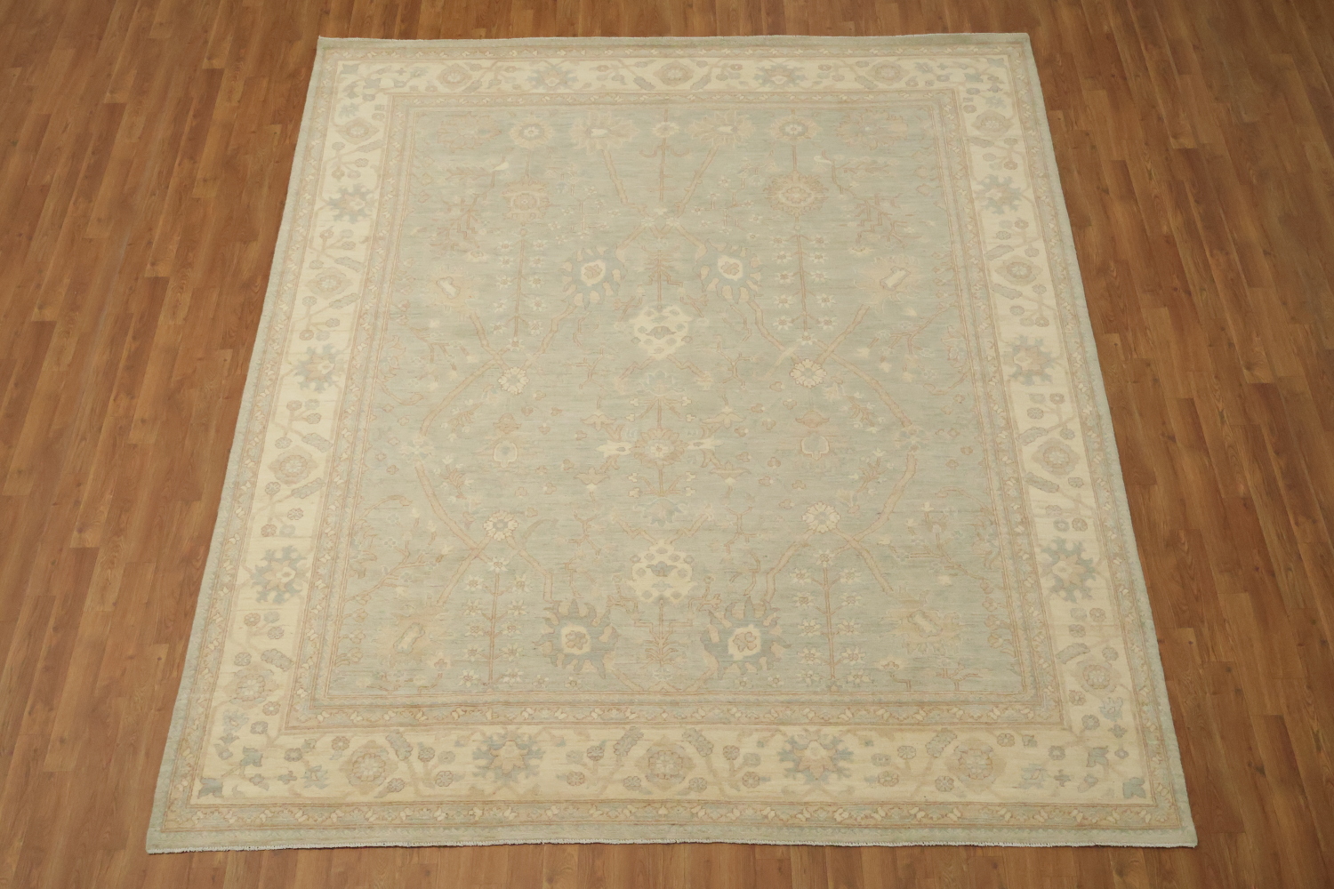 Muted Vegetable Dye Wool Traditional Oushak Area Rug 8x10