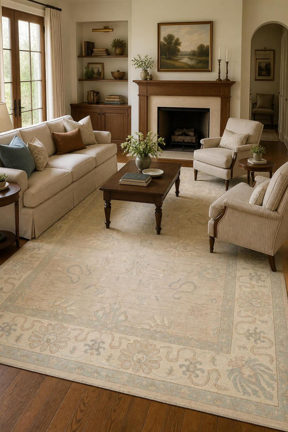 Traditional Oushak Wool Area Rug 8x10