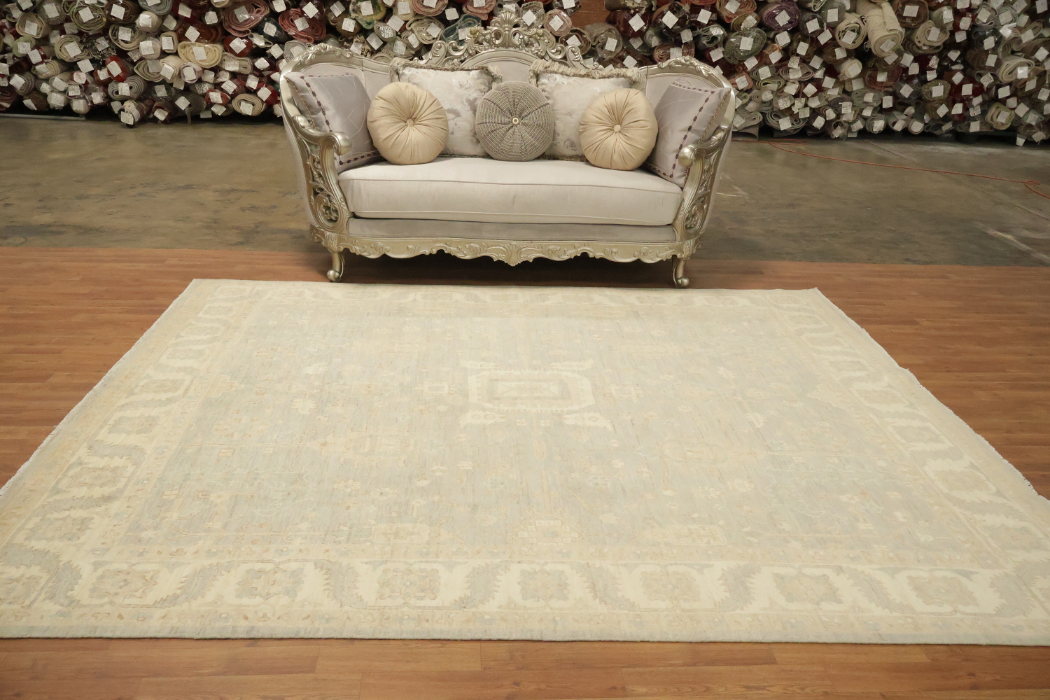 Traditional Oushak Vegetable Dye Wool Area Rug 8x10