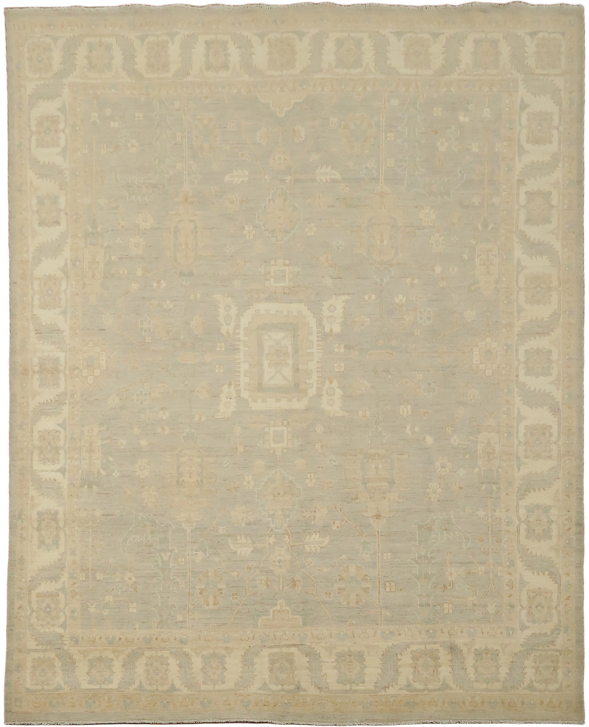 Traditional Oushak Vegetable Dye Wool Area Rug 8x10