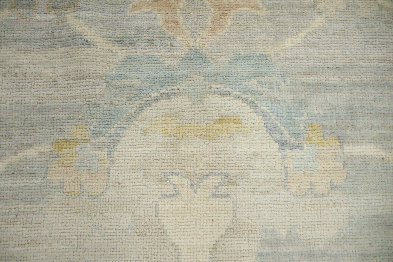 Turkish Vegetable Dye Wool Traditional Oushak Large Rug 10x14
