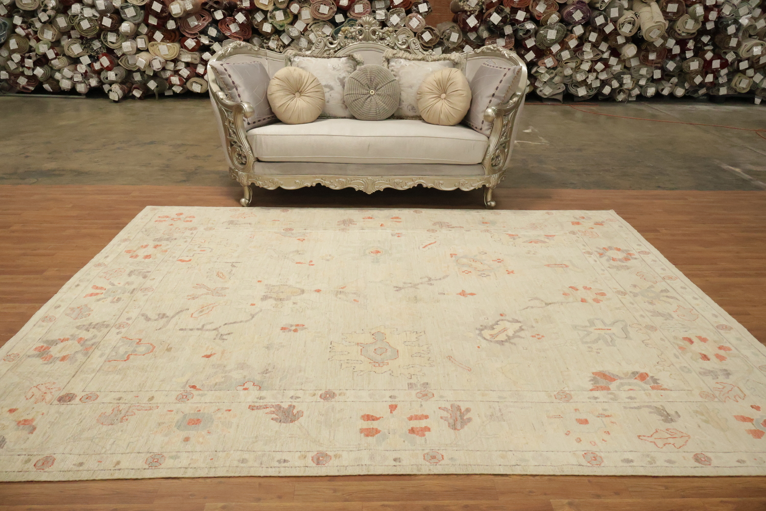 Traditional Oushak Turkish Wool Area Rug 8x10