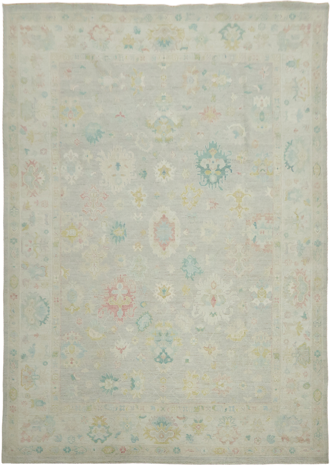All Over Traditional Oushak Wool Area Rug 10x14