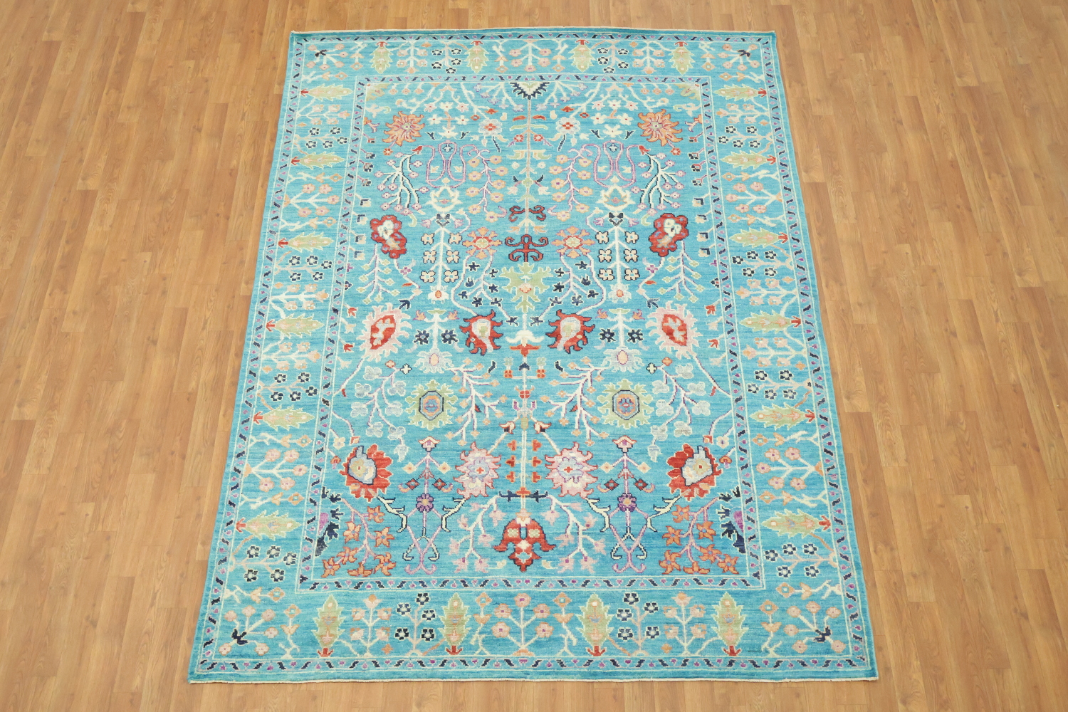 Traditional Oushak Wool Area Rug 6x9