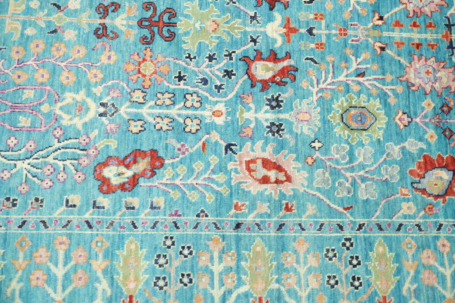 Traditional Oushak Wool Area Rug 6x9