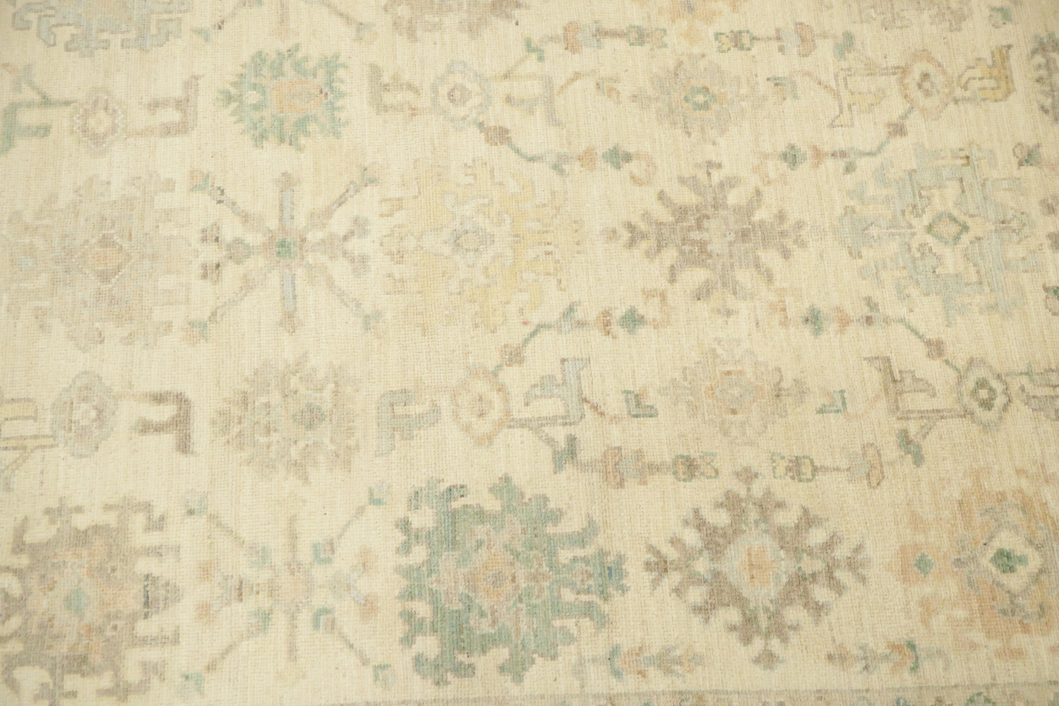Geometric Wool Traditional Oushak Area Rug 6x9