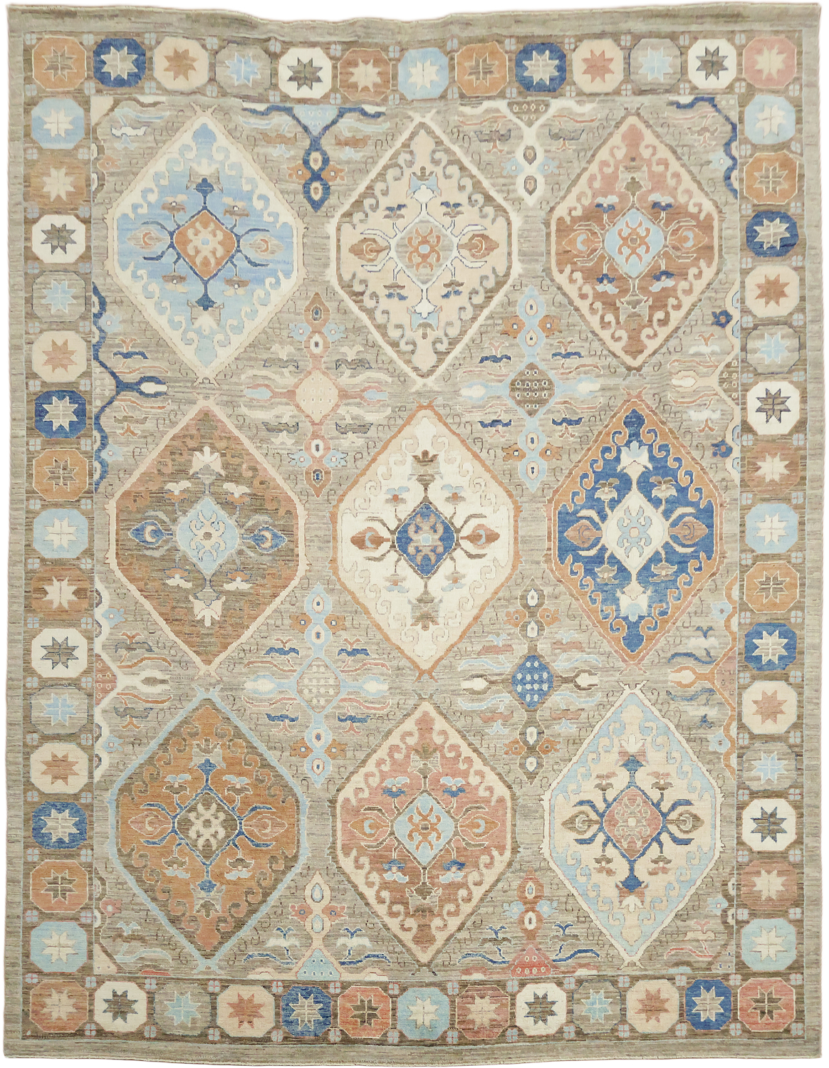 Wool Traditional Oushak Area Rug 9x12