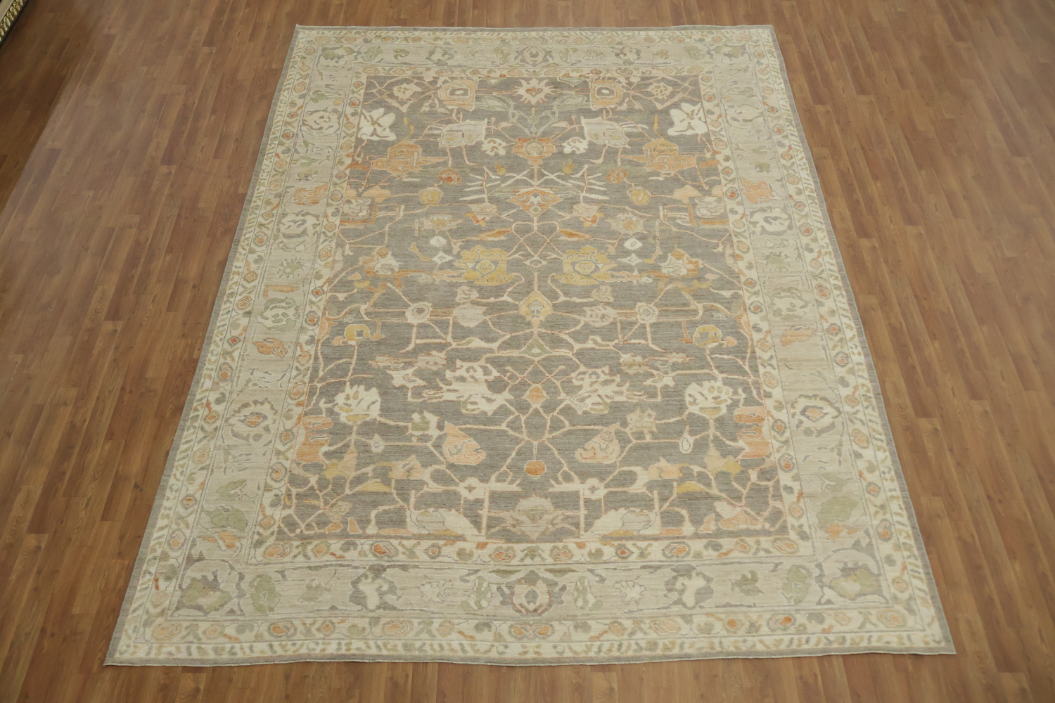 Geometric Traditional Oushak Area Wool Rug 9x12
