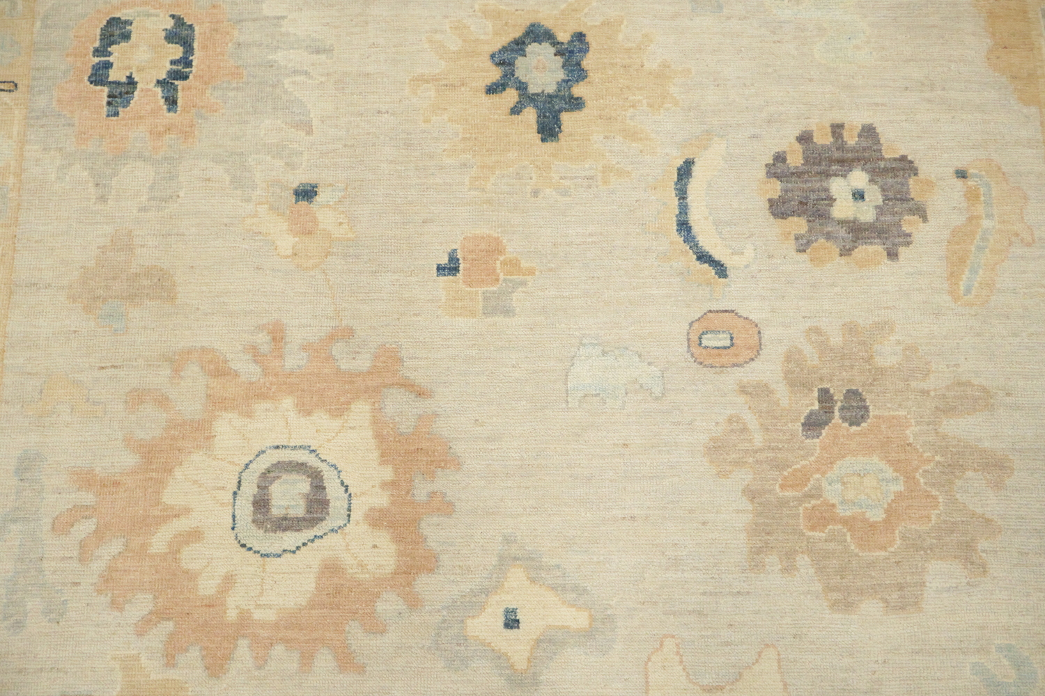 Vegetable Dye Turkish Wool Traditional Oushak Area Rug 8x10