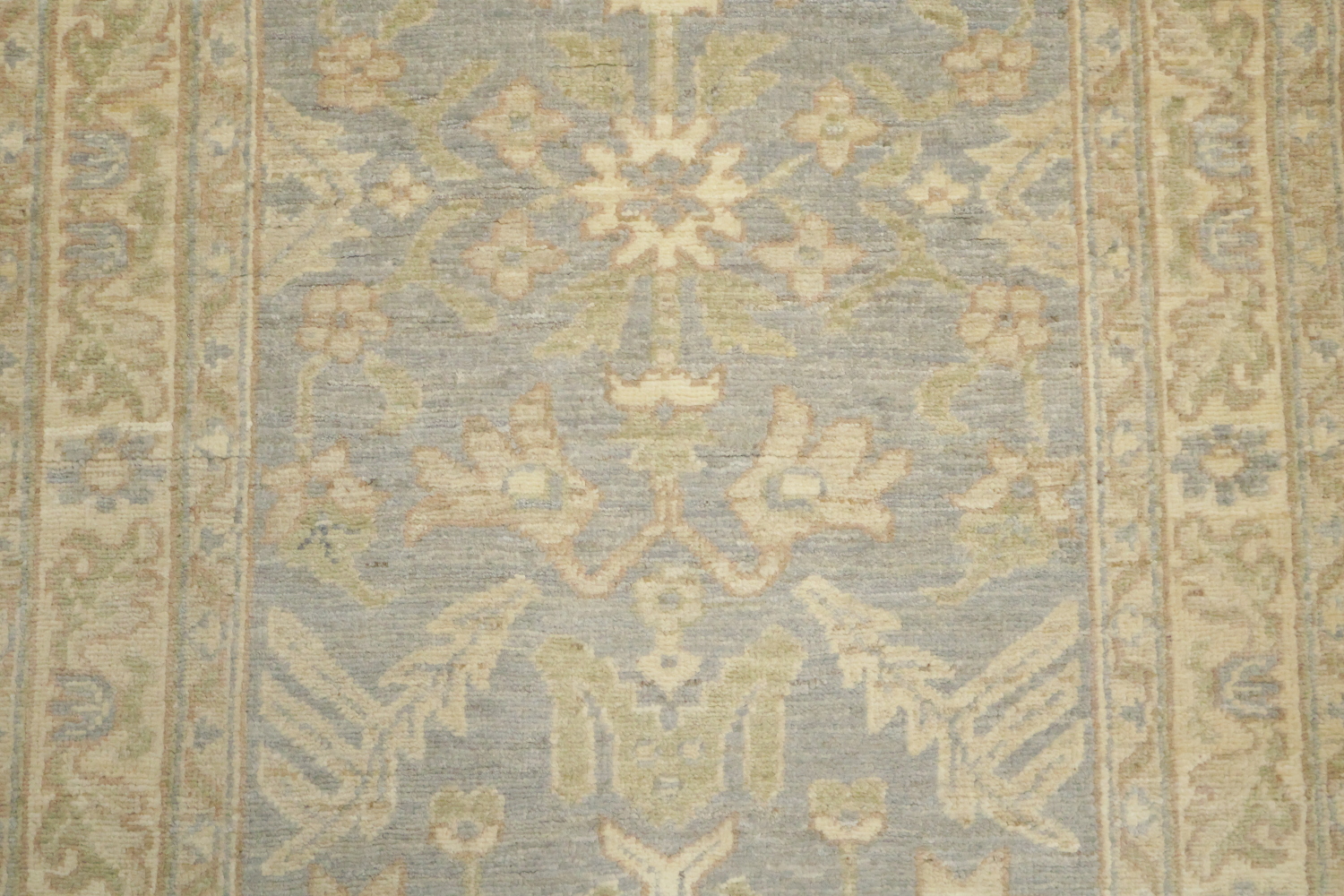 Traditional Wool Turkish Oushak Runner Rug 3x7