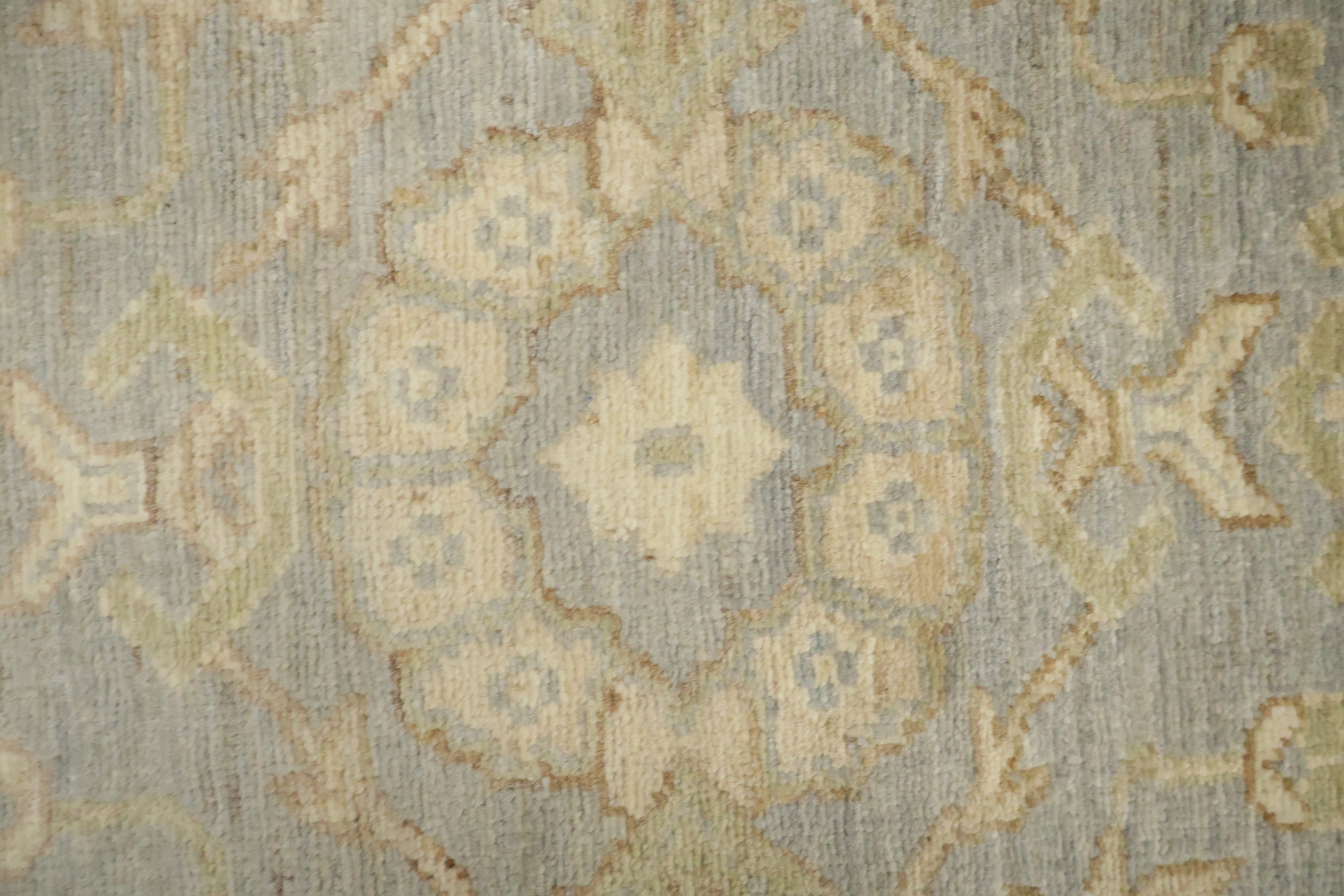 Traditional Wool Turkish Oushak Runner Rug 3x7