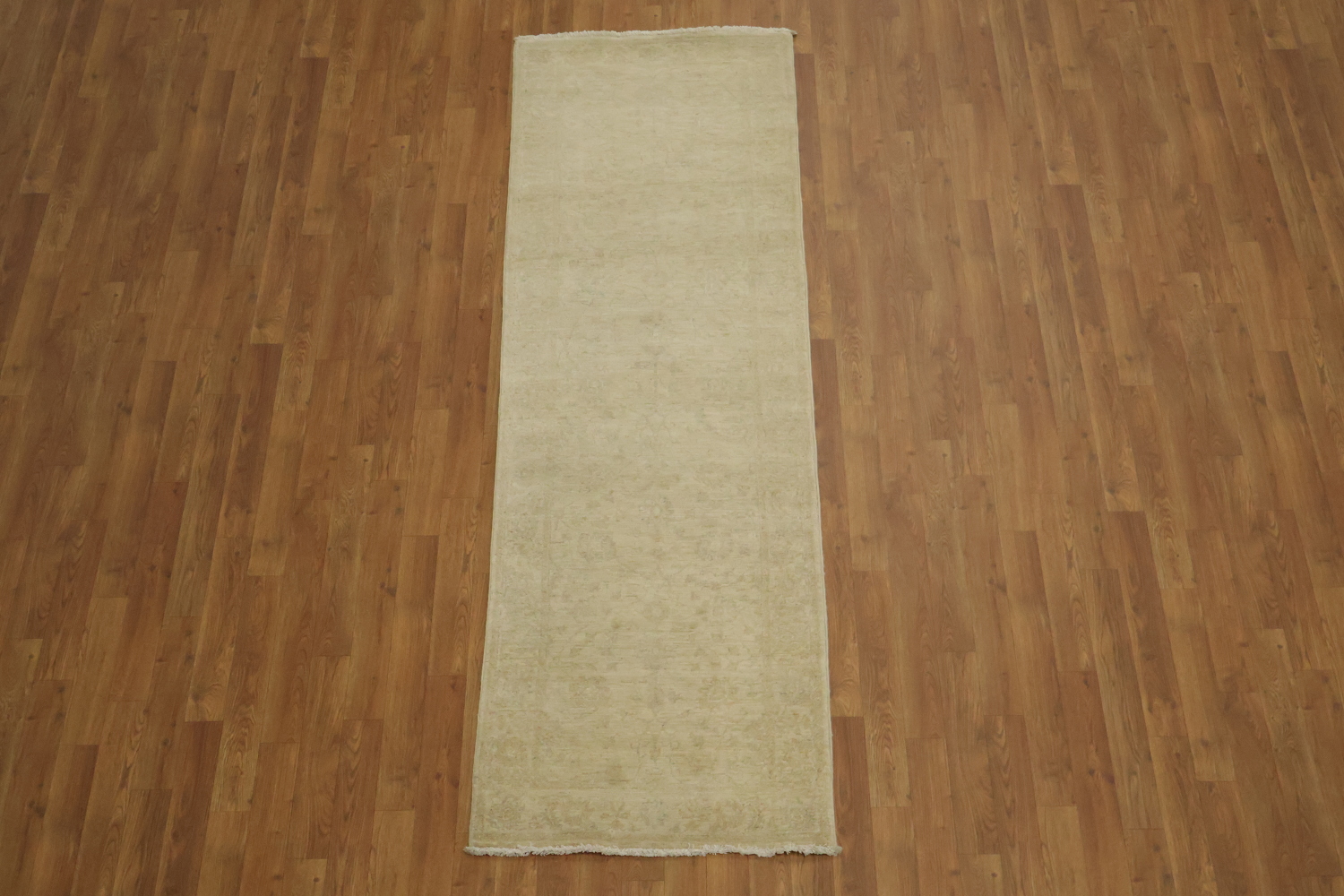 Muted Turkish Wool Traditional Oushak Runner Rug 3x8