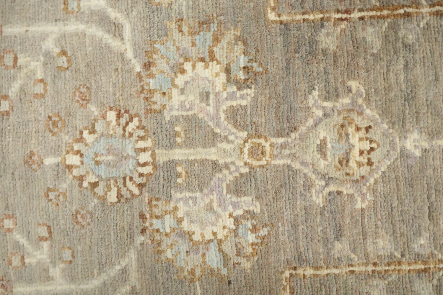 Turkish Wool Traditional Oushak Runner Rug 3x8