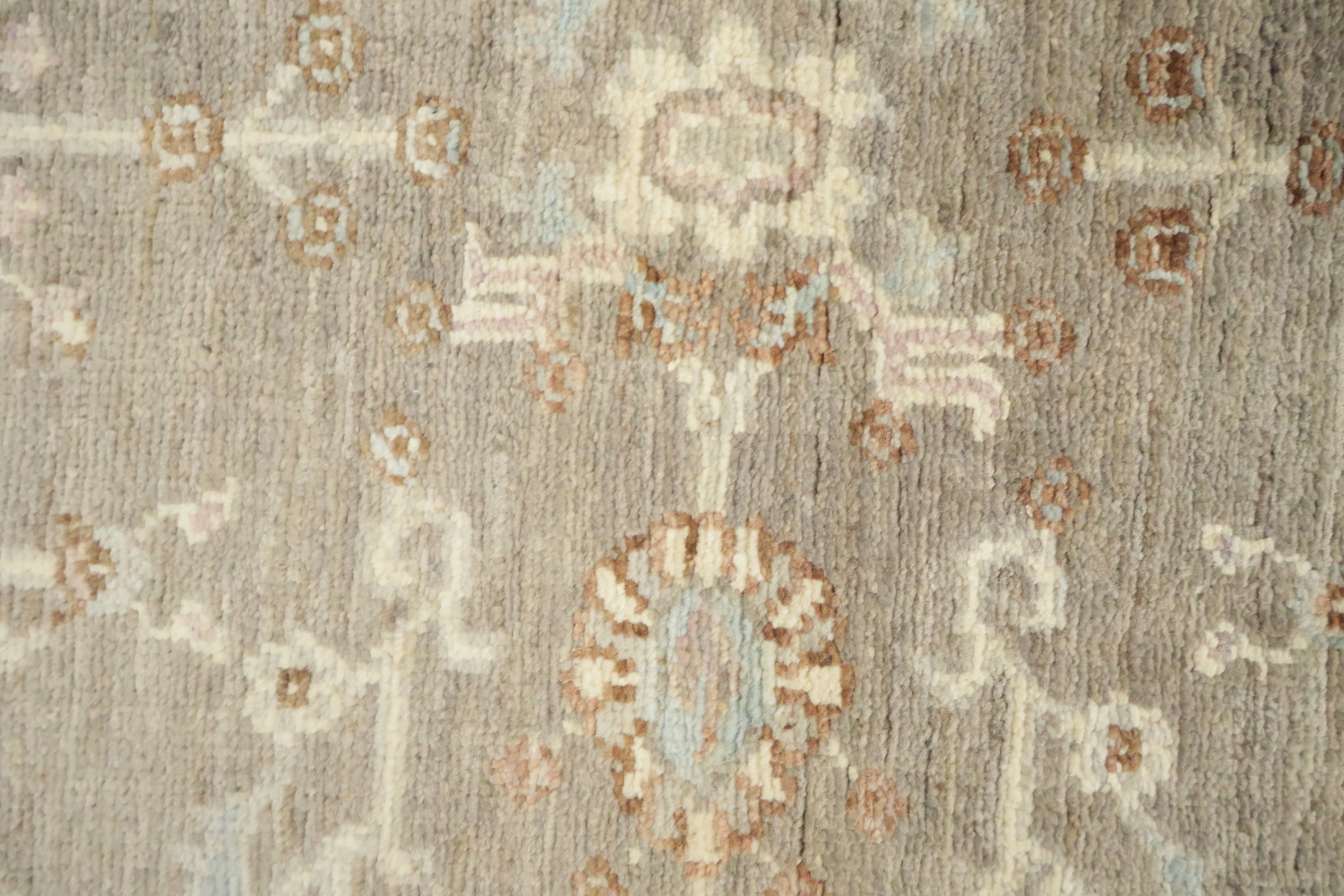 Turkish Wool Traditional Oushak Runner Rug 3x8
