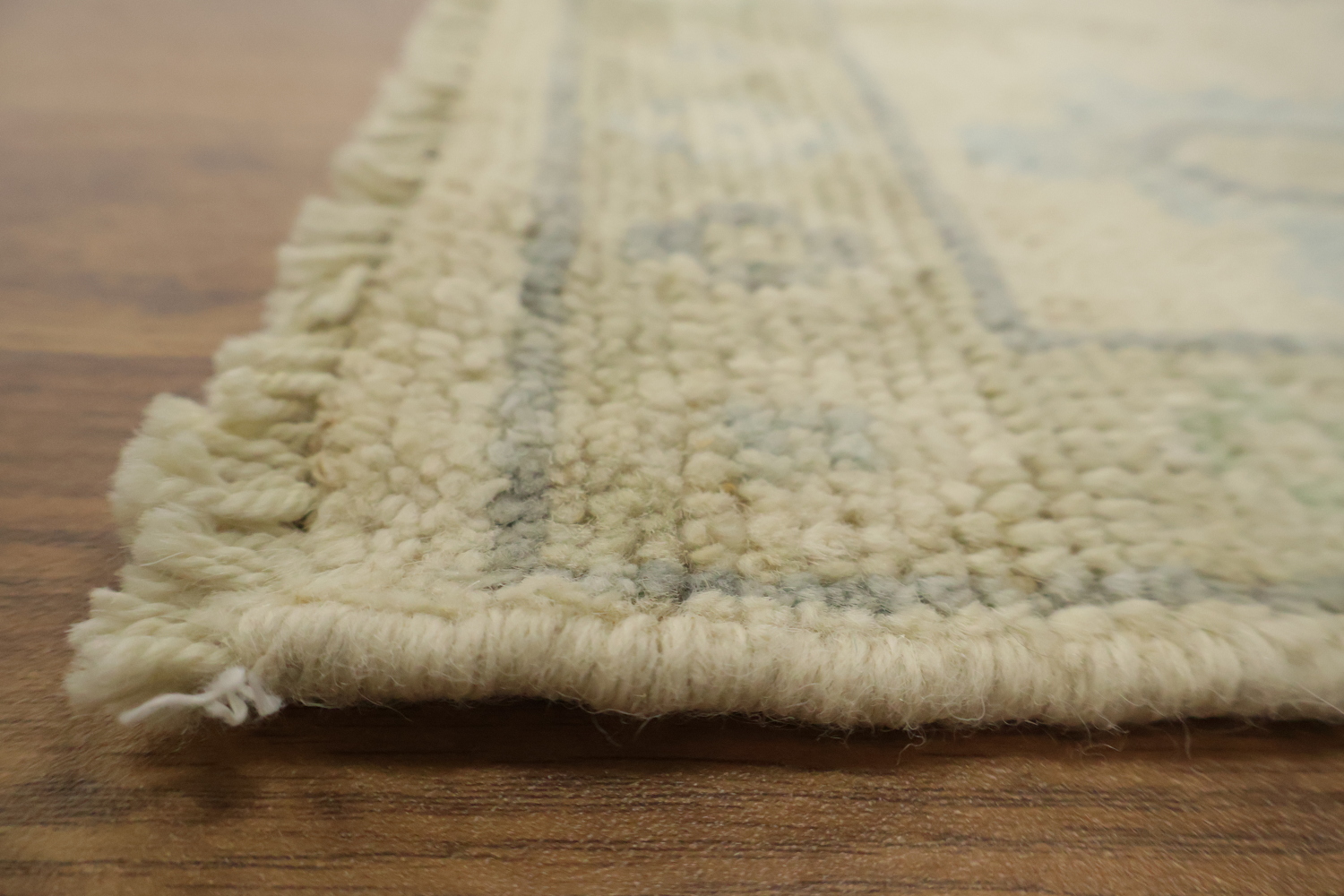 Traditional Turkish Oushak Wool Runner Rug 2x5