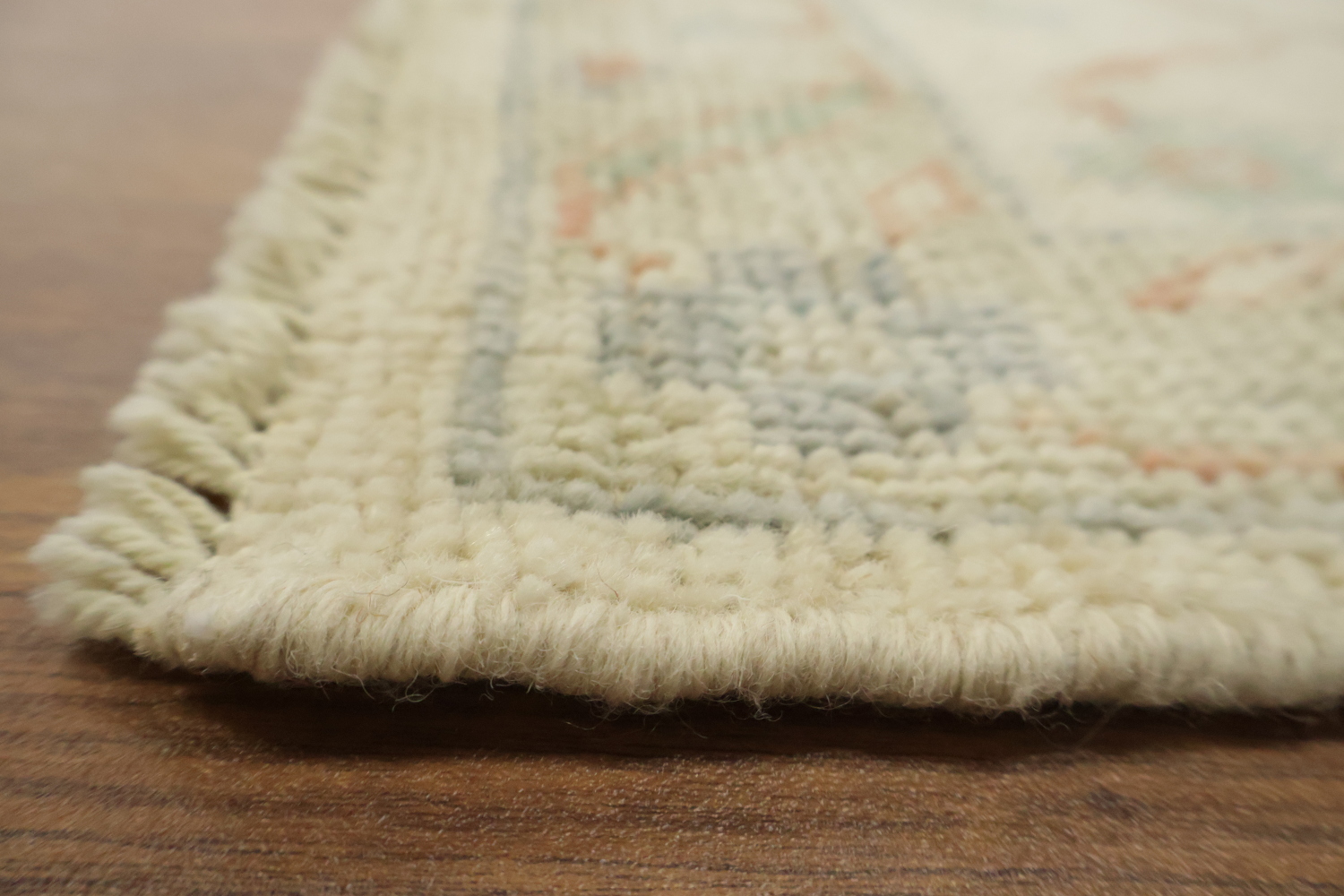 Traditional Oushak All Over Floral Wool Runner Rug 2x5