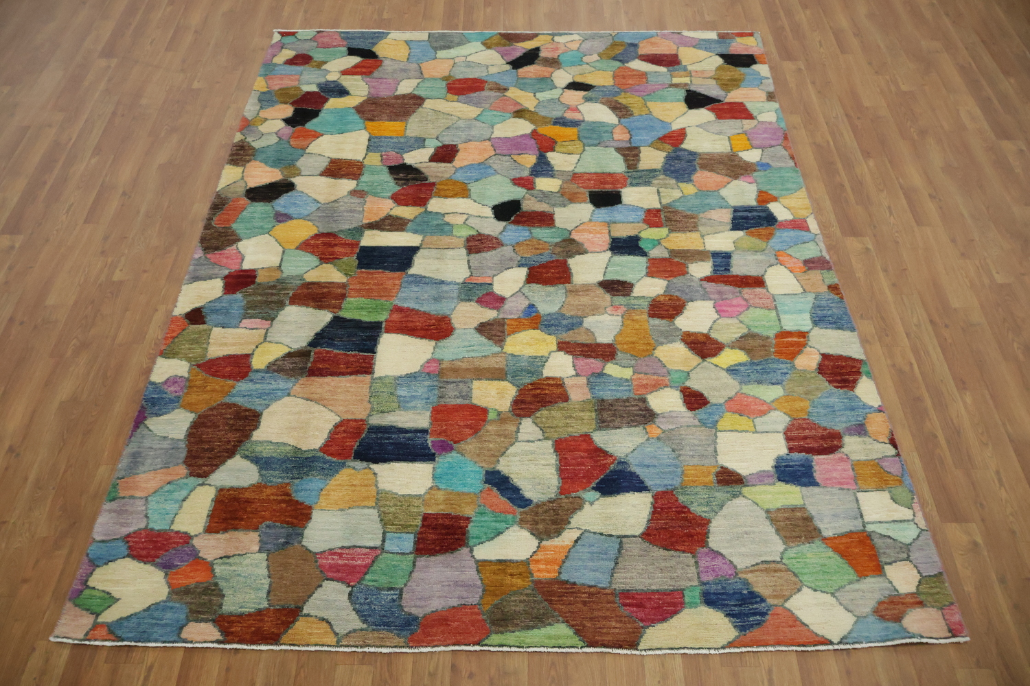 Contemporary Wool Gabbeh Oriental Area Rug 6x8