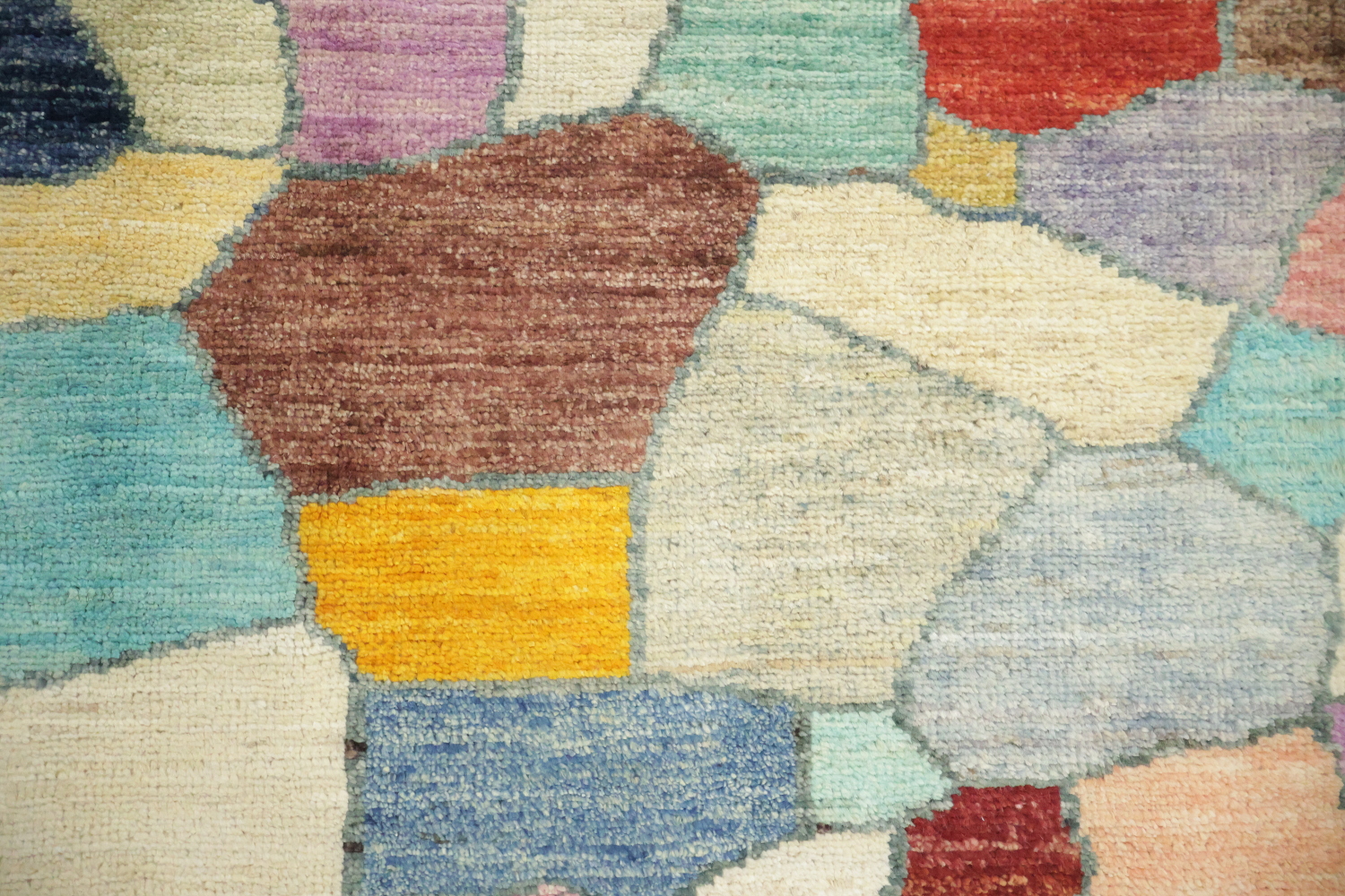 Contemporary Wool Gabbeh Oriental Area Rug 6x8