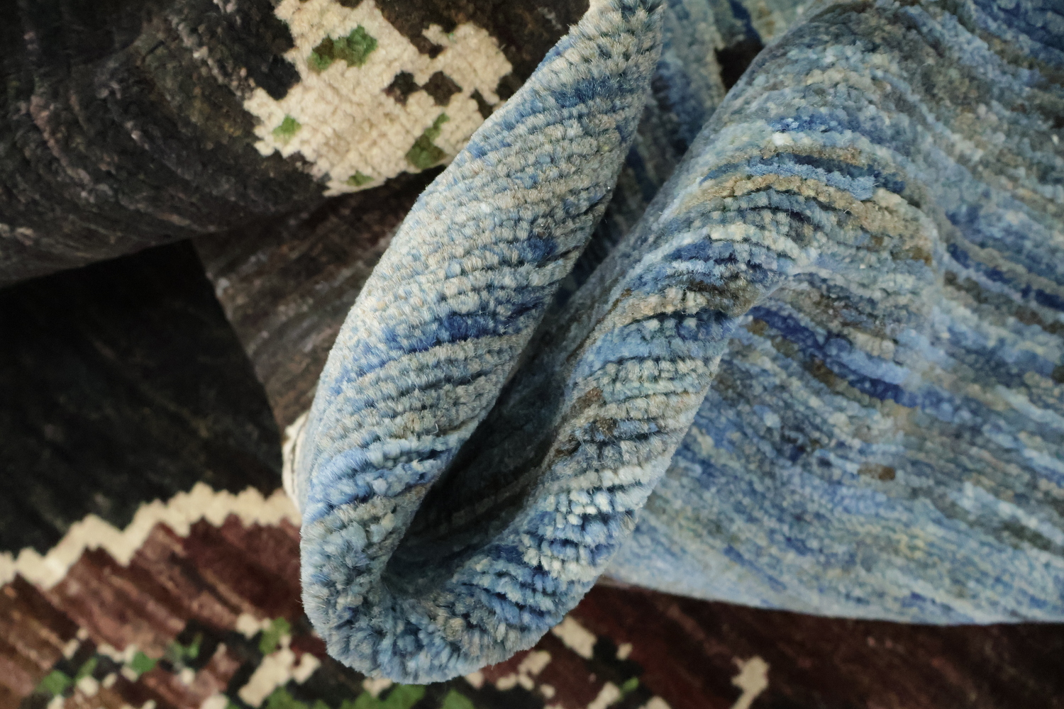Mystical Forest and Dreamy Night Sky Woolen Rug Artwork 10x13