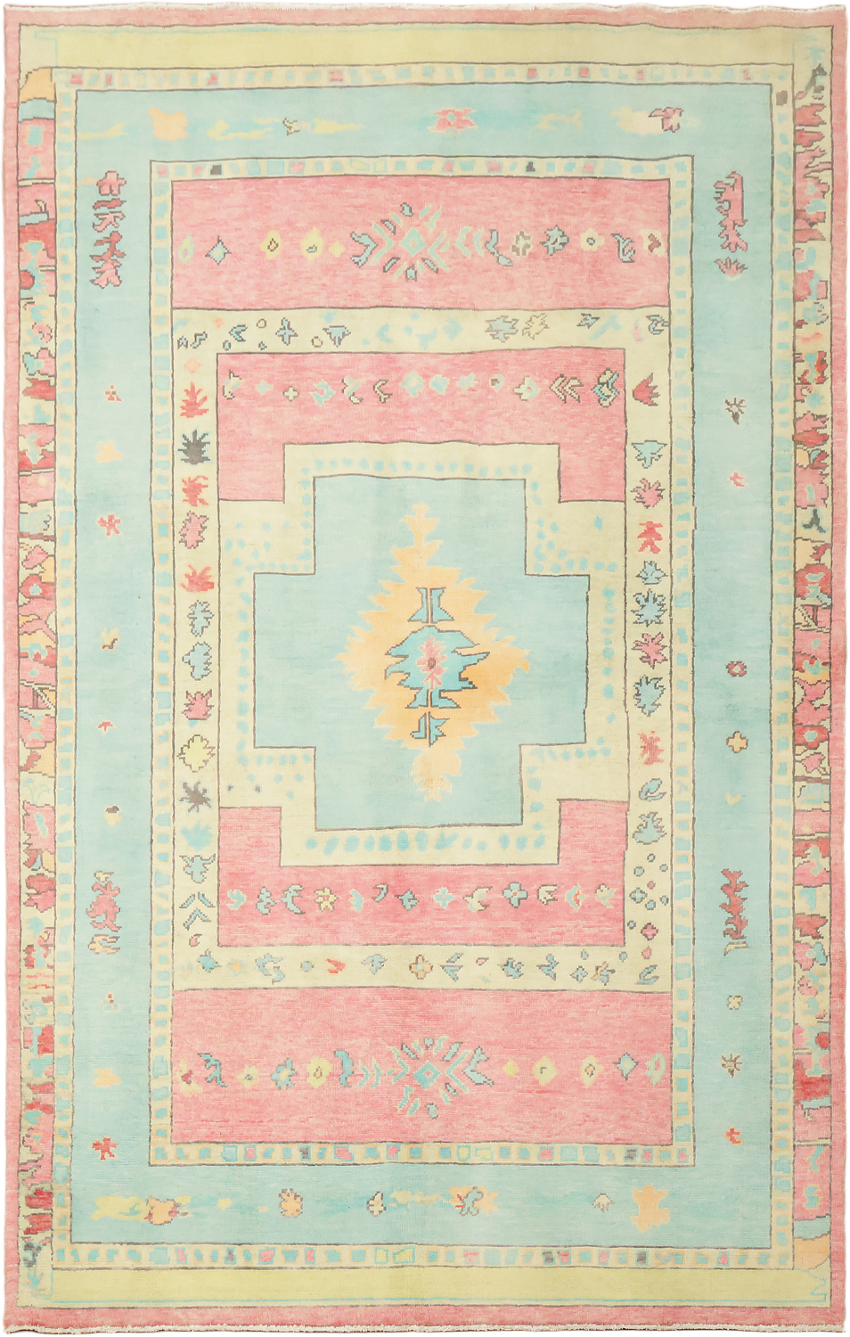 Geometric Gabbeh Oriental Area Wool Rug 5x8