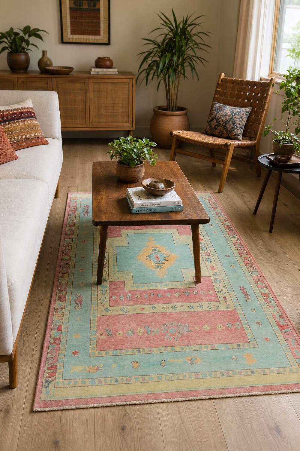Geometric Gabbeh Oriental Area Wool Rug 5x8