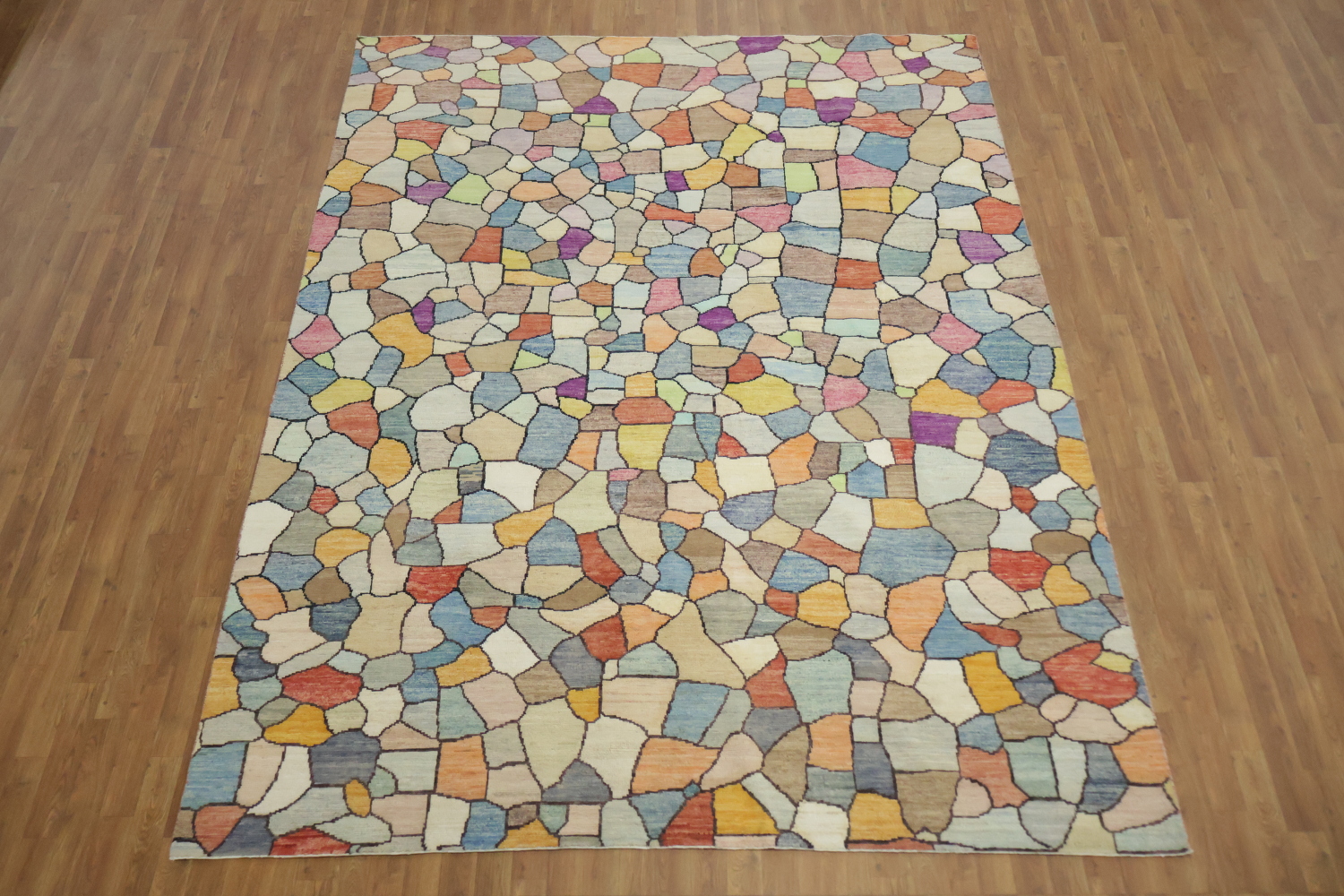 Colorful Mosaic Pattern Rug for a Vibrant Modern Living Space 8x10